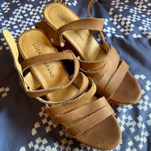 Lucky Brand wedges, worn twice